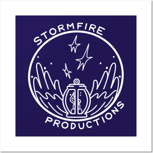 Stormfire Productions Logo - White Posters and Art